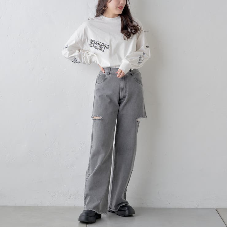 ダメージデニムパンツ[品番：OLOW0012349]｜RMAF NICE CLAUP