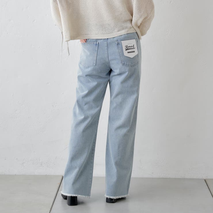 ダメージデニムパンツ[品番：OLOW0012349]｜RMAF NICE CLAUP / OLIVE