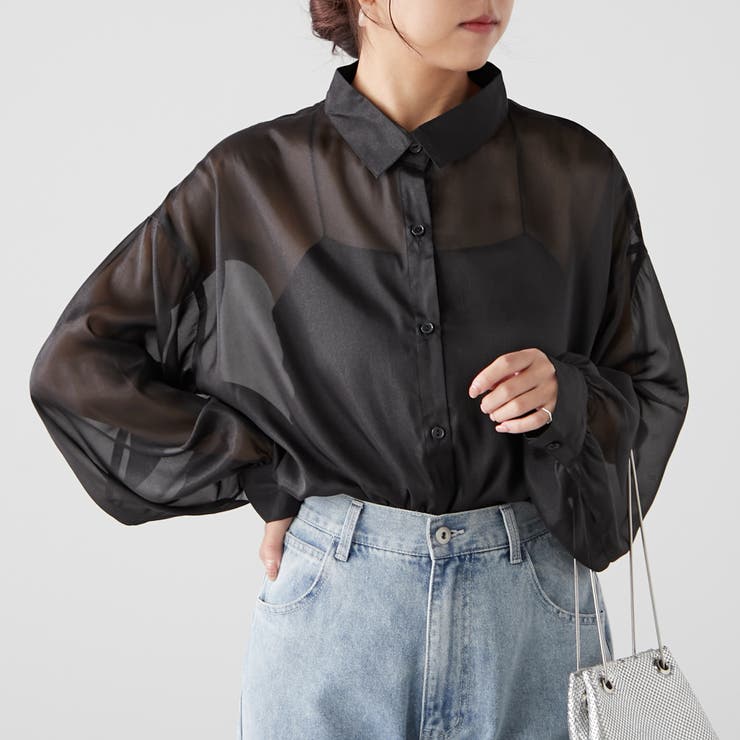 ラメシアービッグシャツ[品番：NCLW0012412]｜NICE CLAUP OUTLET（ナイ