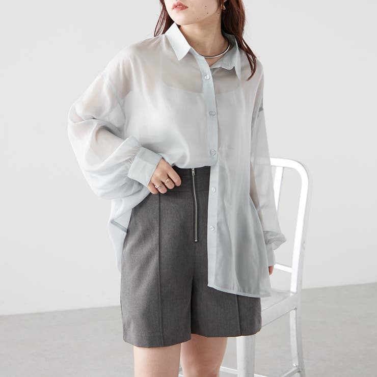 ラメシアービッグシャツ[品番：NCLW0012412]｜NICE CLAUP OUTLET（ナイ ...