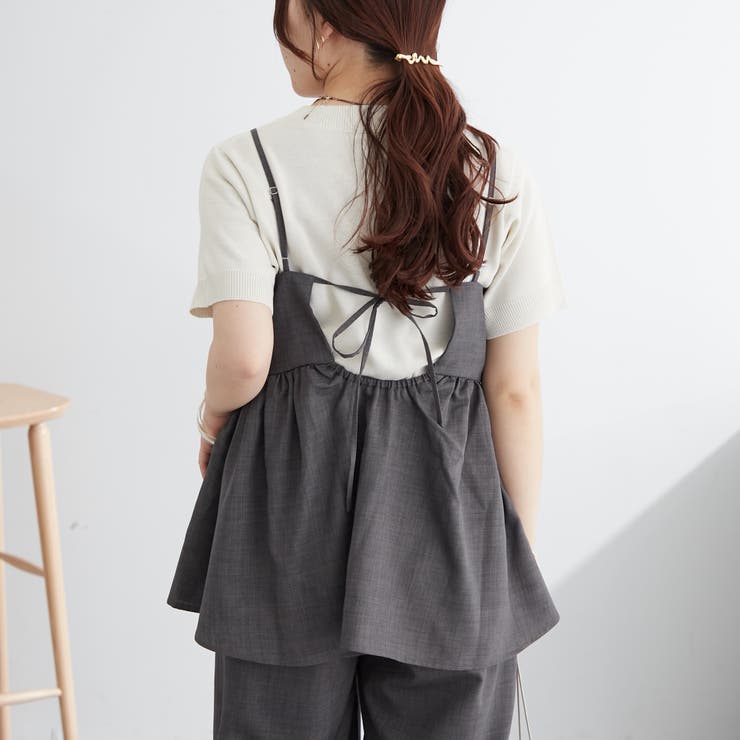 【SET UP対応アイテム】バックリボンキャミビスチェ | NICE CLAUP / OLIVE des OLIVE　OUTLET | 詳細画像9 