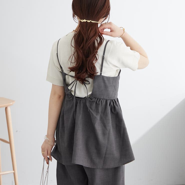 【SET UP対応アイテム】バックリボンキャミビスチェ | NICE CLAUP / OLIVE des OLIVE　OUTLET | 詳細画像16 