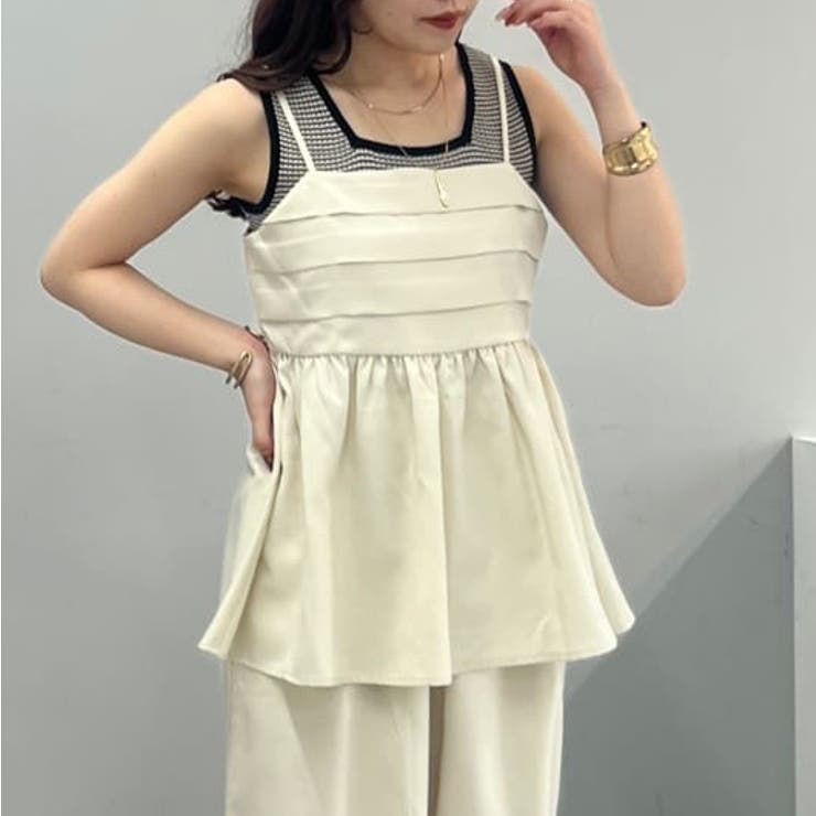 【SET UP対応アイテム】バックリボンキャミビスチェ | NICE CLAUP / OLIVE des OLIVE　OUTLET | 詳細画像2 
