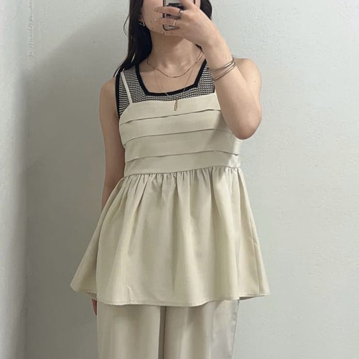 【SET UP対応アイテム】バックリボンキャミビスチェ | NICE CLAUP / OLIVE des OLIVE　OUTLET | 詳細画像3 