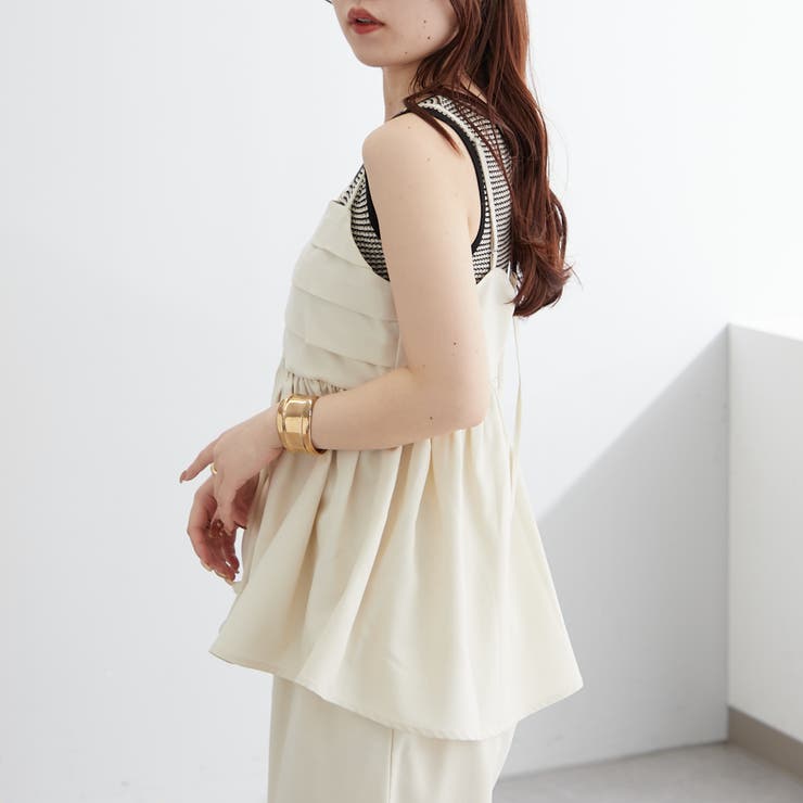 アイボリー | 【SET UP対応アイテム】バックリボンキャミビスチェ | NICE CLAUP / OLIVE des OLIVE　OUTLET