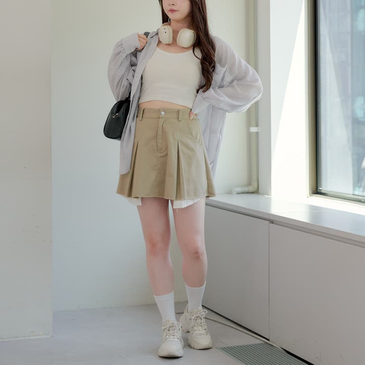 【Alice+Olivia】ストライプ オーバーサイズシャツ&ミニスカート 花柄ストライプシャツ オーバーサイズ ロングシャツ[品番