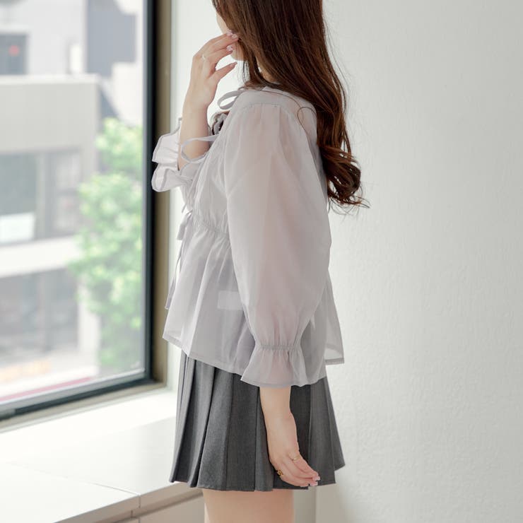 シアーシャーリングブラウス[品番：OLOW0013576]｜RMAF NICE