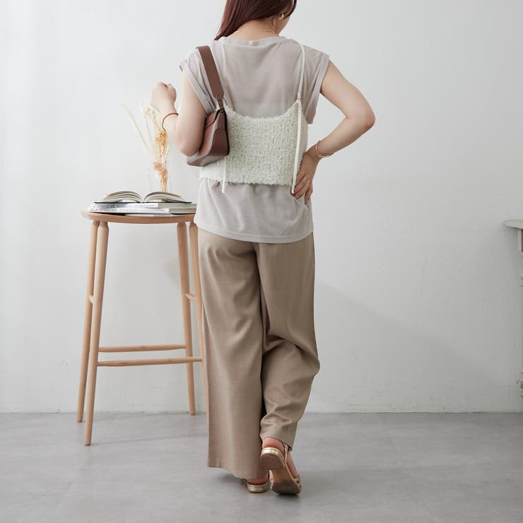 【受注生産品】 CLAUP ニットビスチェ[品番：NCLW0013524]｜NICE / des OLIVE ニット+セーター