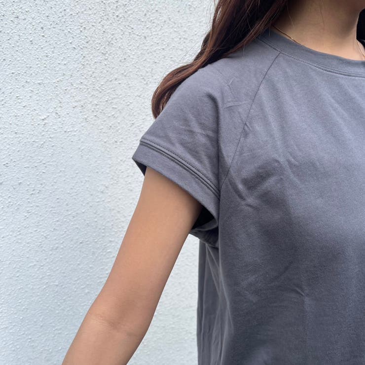 【コットン100％、サスティナブル】8色展開オーガニックコットンフレンチTシャツ | NICE CLAUP / OLIVE des OLIVE　OUTLET | 詳細画像38 