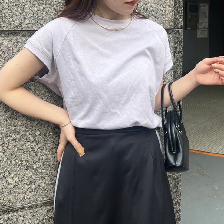 【コットン100％、サスティナブル】8色展開オーガニックコットンフレンチTシャツ | NICE CLAUP / OLIVE des OLIVE　OUTLET | 詳細画像42 