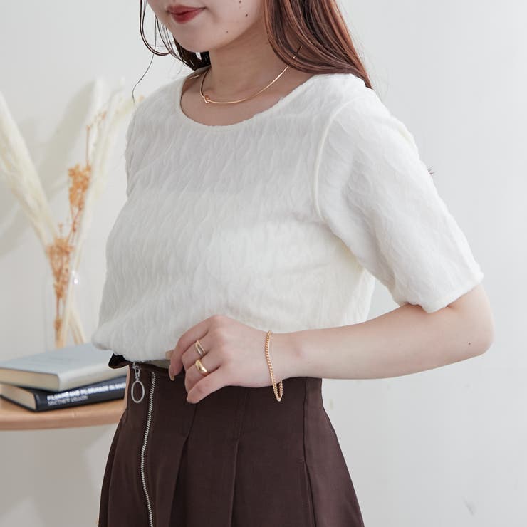 【EC】チュールふくれジャガードプルオーバー | NICE CLAUP / OLIVE des OLIVE OUTLET | 詳細画像12