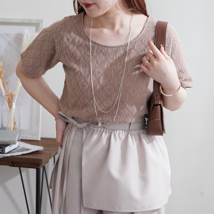 【EC】チュールふくれジャガードプルオーバー | NICE CLAUP / OLIVE des OLIVE OUTLET | 詳細画像2