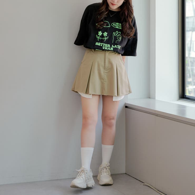 deps S/S PISTE OLIVE オリーブ L デプス Tシャツ 新品 Web限定】モチーフ&ロゴ発砲Tシャツ[品番：OLOW0013014]｜RMAF