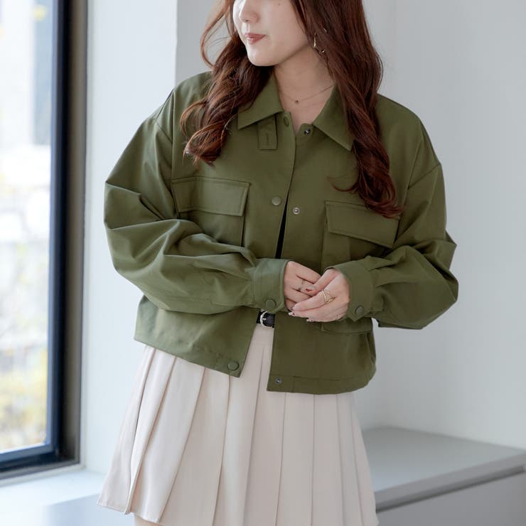 立体ポケットショートブルゾン[品番：OLOW0012283]｜RMAF NICE CLAUP