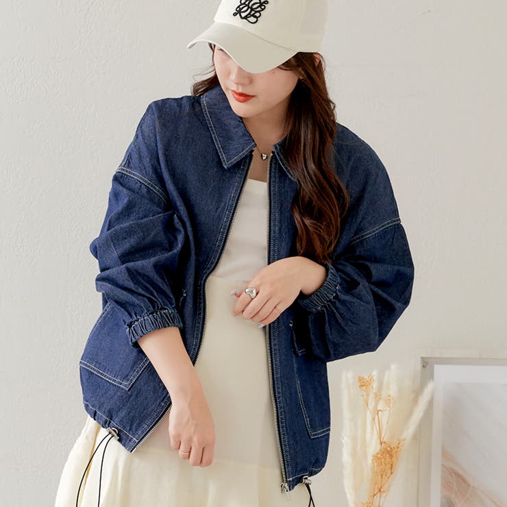 デニムステンカラーブルゾン[品番：OLOW0012772]｜OLIVE des OLIVE  