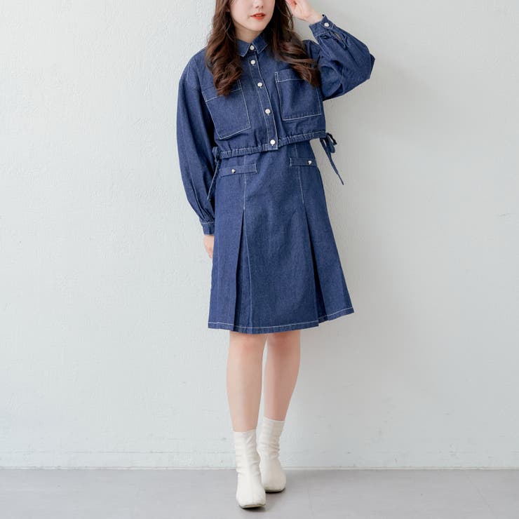 ショートジャケット+前後2WAYジャンスカ[品番：OLOW0012667
