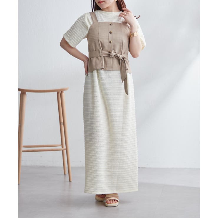 【ayuri serect】アームホールスリットワンピース | NICE CLAUP / OLIVE des OLIVE　OUTLET | 詳細画像24 