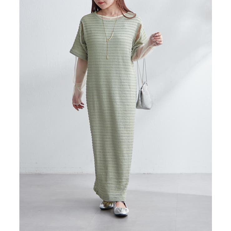 ミント | 【ayuri serect】アームホールスリットワンピース | NICE CLAUP / OLIVE des OLIVE　OUTLET