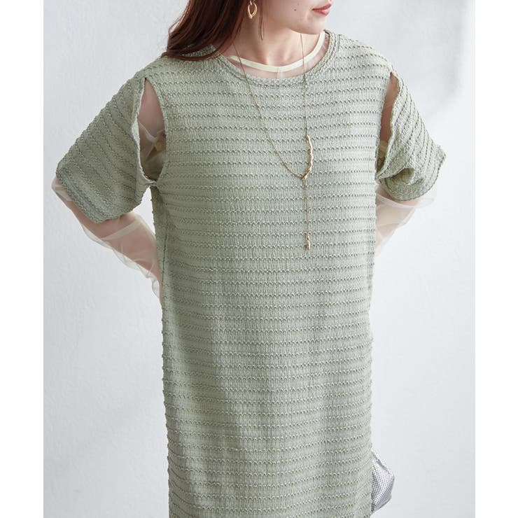 【ayuri serect】アームホールスリットワンピース | NICE CLAUP / OLIVE des OLIVE　OUTLET | 詳細画像41 