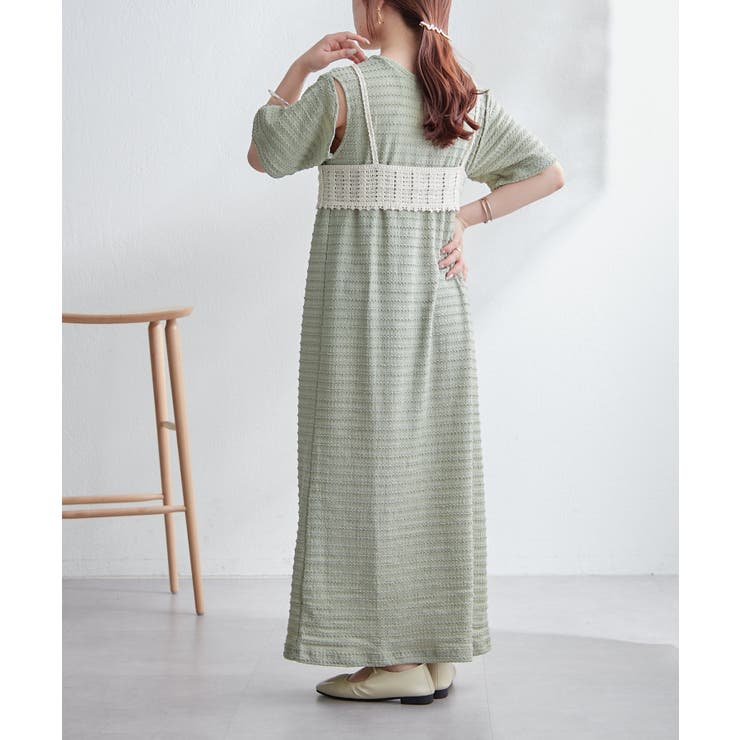 【ayuri serect】アームホールスリットワンピース | NICE CLAUP / OLIVE des OLIVE　OUTLET | 詳細画像48 