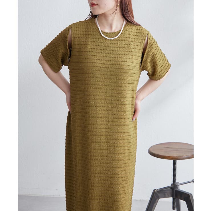【ayuri serect】アームホールスリットワンピース | NICE CLAUP / OLIVE des OLIVE　OUTLET | 詳細画像57 