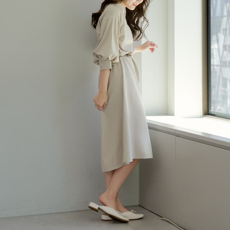 レースアップワンピース[品番：OLOW0013354]｜RMAF NICE CLAUP / OLIVE