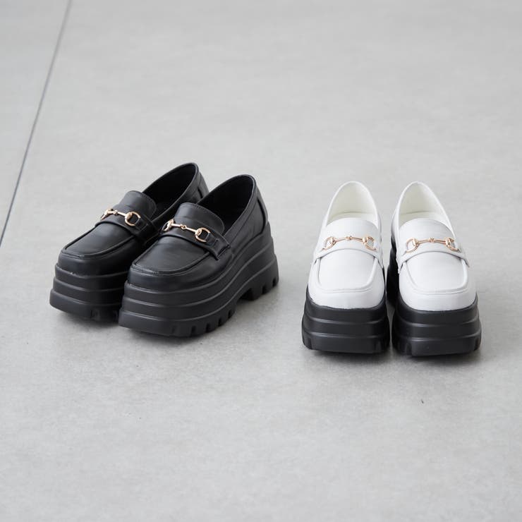 厚底ビットローファー[品番：NCLW0012563]｜NICE CLAUP / OLIVE des 