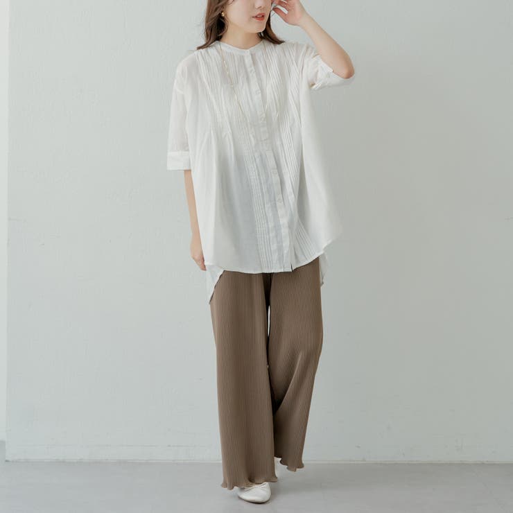 nao】タックプリーツブラウス[品番：OLOW0012715]｜RMAF NICE CLAUP