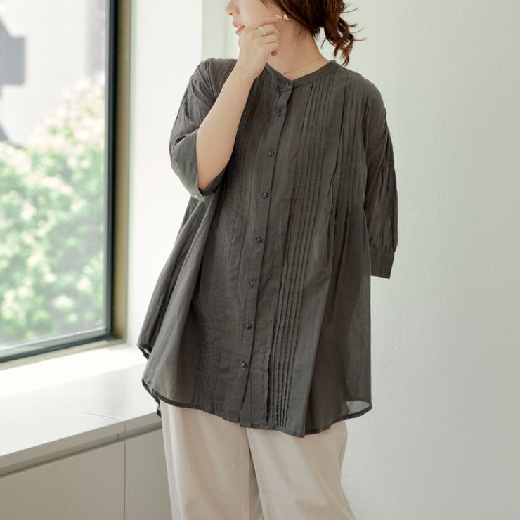 nao】タックプリーツブラウス[品番：OLOW0012715]｜RMAF NICE CLAUP