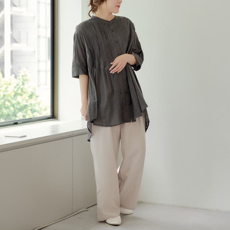 nao】タックプリーツブラウス[品番：OLOW0012715]｜RMAF NICE CLAUP