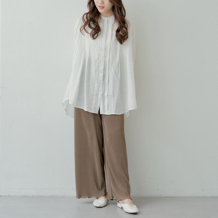 nao】タックプリーツブラウス[品番：OLOW0012715]｜RMAF NICE CLAUP