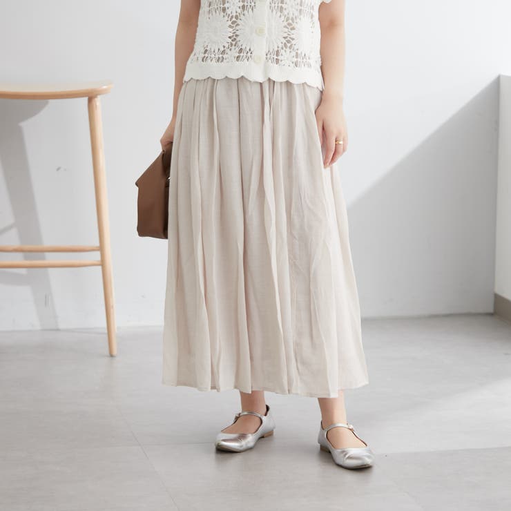 【nao】スラブスカート | NICE CLAUP / OLIVE des OLIVE　OUTLET | 詳細画像3 