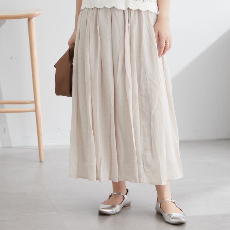 グレージュ | 【nao】スラブスカート | NICE CLAUP / OLIVE des OLIVE　OUTLET