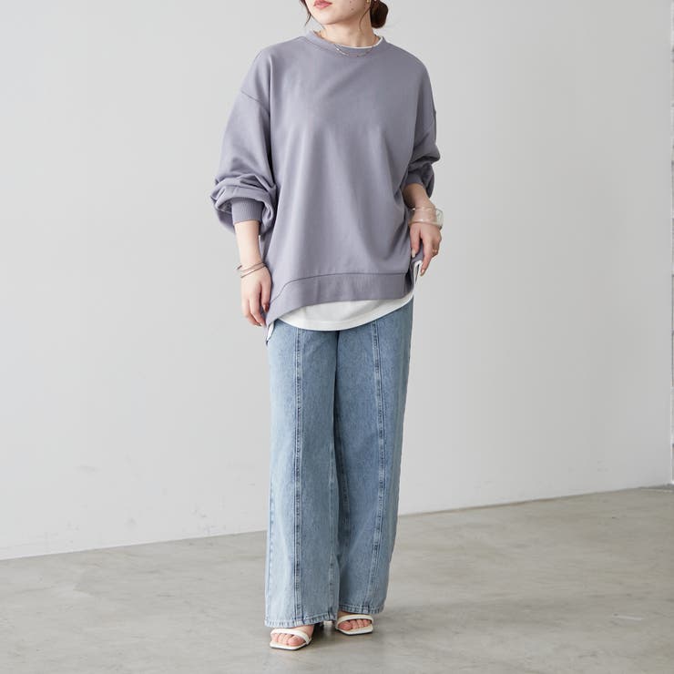 重ね着風トップス[品番：NCLW0012443]｜NICE CLAUP OUTLET（ナイ