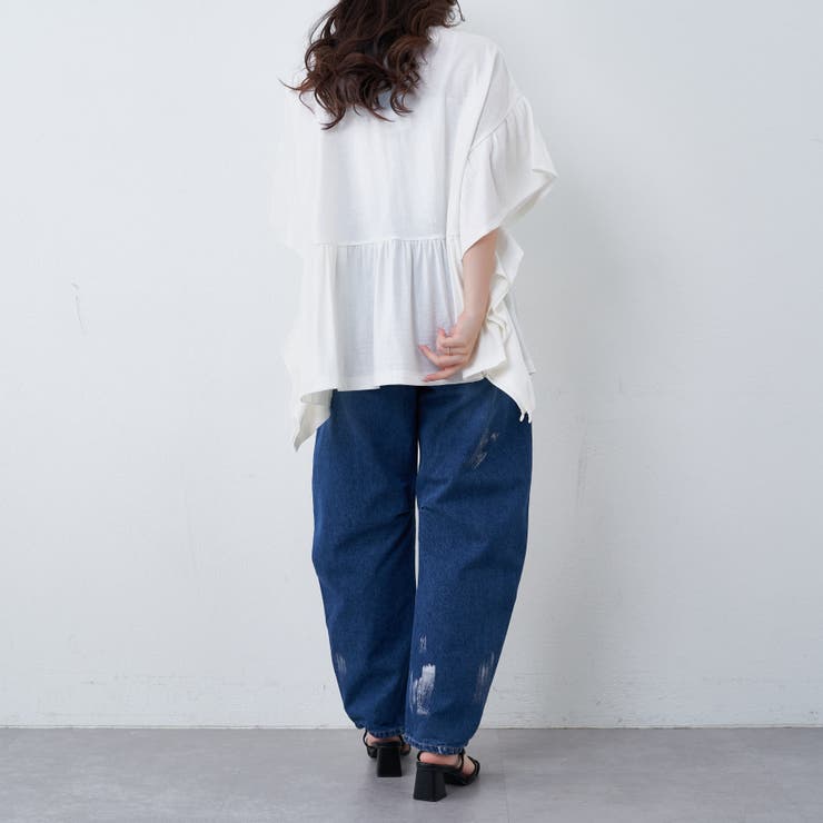 【nao】ゆったりヒラヒラT | NICE CLAUP / OLIVE des OLIVE　OUTLET | 詳細画像9 