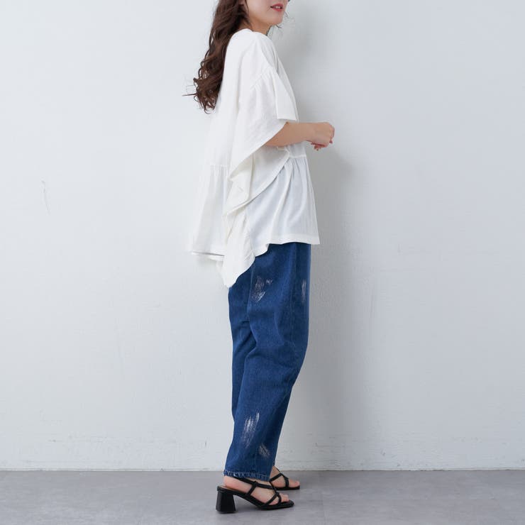 【nao】ゆったりヒラヒラT | NICE CLAUP / OLIVE des OLIVE　OUTLET | 詳細画像10 