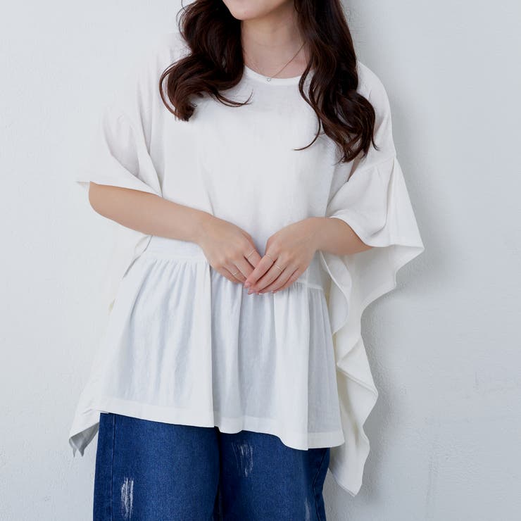 【nao】ゆったりヒラヒラT | NICE CLAUP / OLIVE des OLIVE　OUTLET | 詳細画像6 