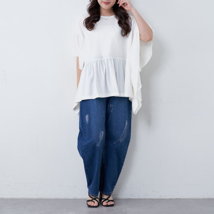 【nao】ゆったりヒラヒラT | NICE CLAUP / OLIVE des OLIVE　OUTLET | 詳細画像7 