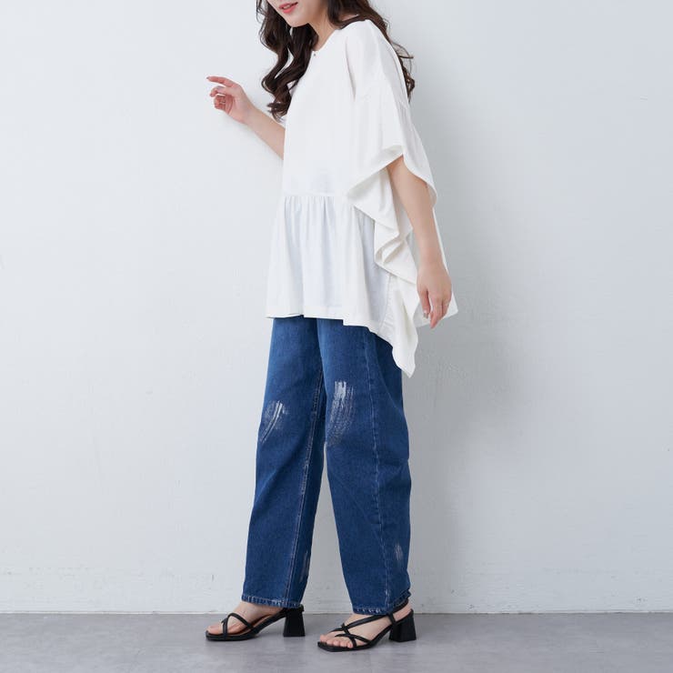 【nao】ゆったりヒラヒラT | NICE CLAUP / OLIVE des OLIVE　OUTLET | 詳細画像8 