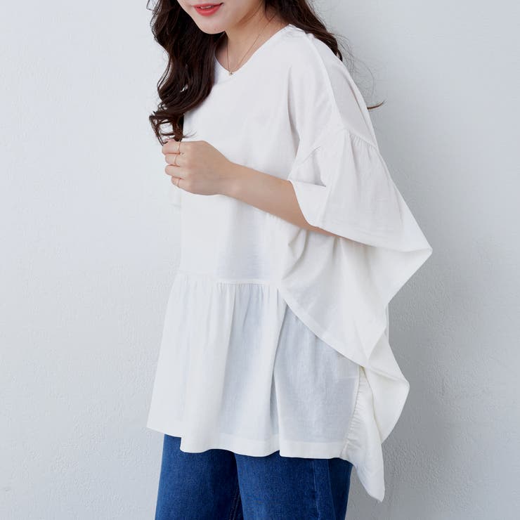 オフ | 【nao】ゆったりヒラヒラT | NICE CLAUP / OLIVE des OLIVE　OUTLET