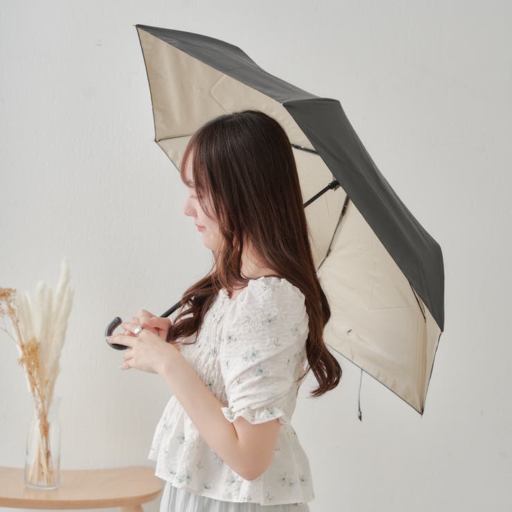【新品】現行モデル GRACY  日傘 晴雨兼用 バイカラー 晴雨兼用折りたたみ日傘】グレイシー (Gracy) Natural bicolor