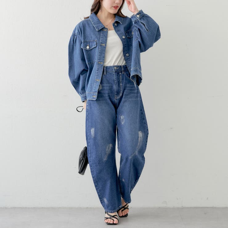 nao】デニムジャケット[品番：OLOW0012513]｜RMAF NICE CLAUP / OLIVE