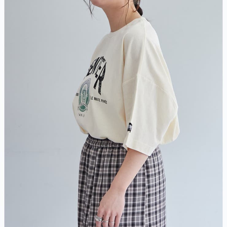 【ユニセックス】 古着風ロゴTシャツ | NICE CLAUP / OLIVE des OLIVE　OUTLET | 詳細画像3 