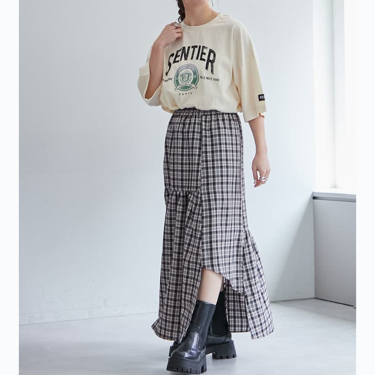 【ユニセックス】 古着風ロゴTシャツ | NICE CLAUP / OLIVE des OLIVE　OUTLET | 詳細画像5 