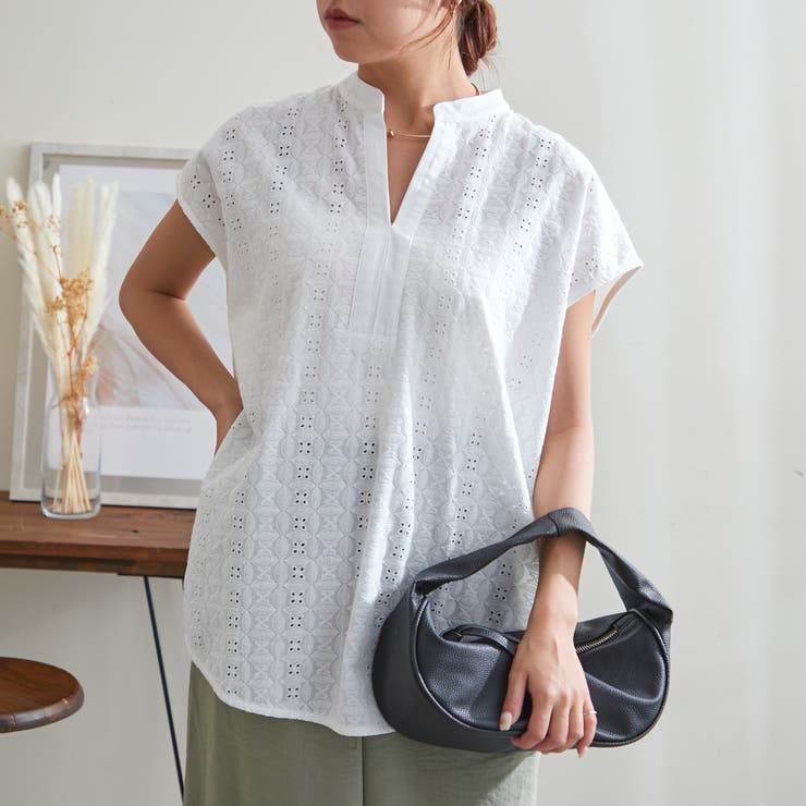 NAO】ドルマンプルオーバー[品番：NCLW0013322]｜NICE CLAUP / OLIVE