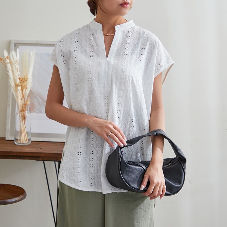 NAO】ドルマンプルオーバー[品番：NCLW0013322]｜NICE CLAUP / OLIVE