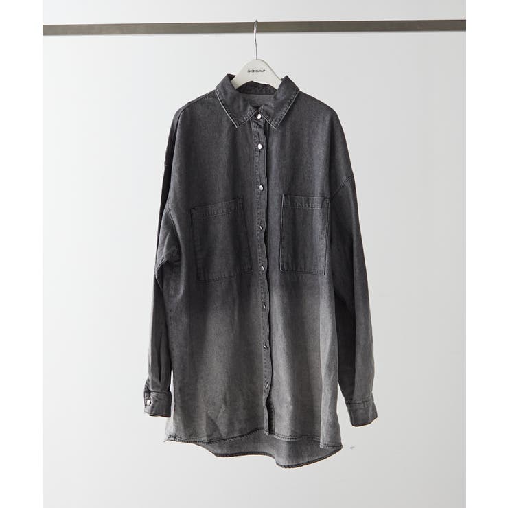 【ユニセックス】 グラデーションデニムBIGシャツ | NICE CLAUP / OLIVE des OLIVE　OUTLET | 詳細画像19 