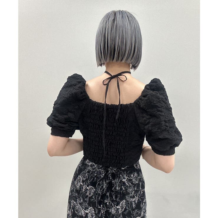 Mavie..7】スクエアブラウス[品番：NCLW0013380]｜NICE CLAUP / OLIVE
