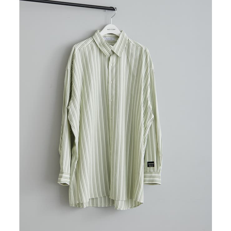 【NUNIFE】バックプリントストライプシャツ | NICE CLAUP / OLIVE des OLIVE　OUTLET | 詳細画像20 