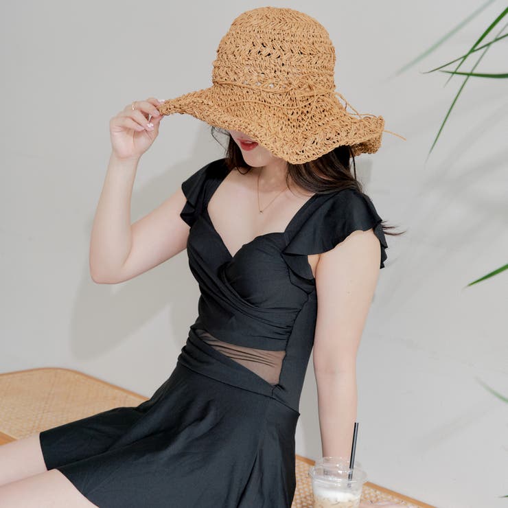 ★即購入可能★OLIVE des OLIVE 水着 ブラック フリーサイズ Web限定】1枚着水着[品番：OLOW0013424]｜RMAF NICE CLAUP / OLIVE des